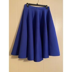 💙*High Waist Royal Blue Scuba Circle Skirt💙